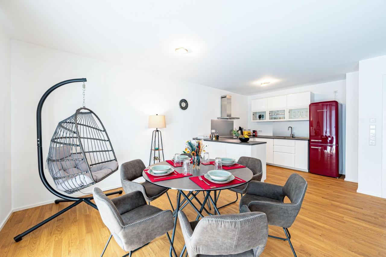莱茵河畔路德维希港Lit Living: Luxus - Box Spring - Parking - Terrace公寓 外观 照片